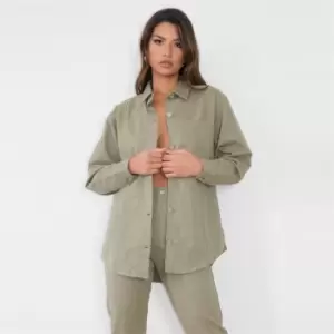 Missguided Oversized Shirt - Green