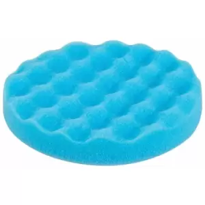 Silverline - Hook & Loop Contoured Foam Polishing Head - 150mm Medium Blue