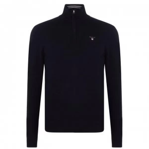 Gant Gant Half Zip Jumper - Navy 410