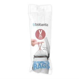 Brabantia PerfectFit Code V 3L Bin Bags - Pack of 20