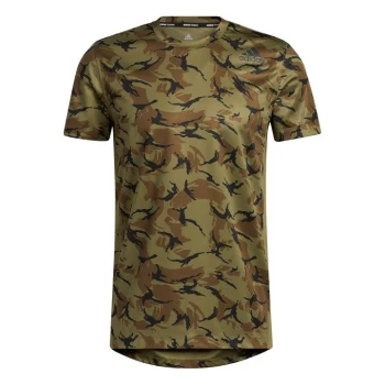 adidas 3B Camo T Shirt Mens - Focus Olive