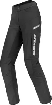 Spidi Voyager H2Out Ladies Motorcycle Textil Pants, black-white, Size M for Women, black-white, Size M for Women