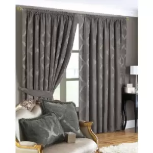 Riva Home Winchester Pencil Pleat Curtains (66x90 (168x229cm)) (Mocha) - Mocha