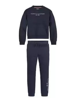 Tommy Hilfiger Girls Essential Sweatpant Set - Navy, Size Age: 16 Years, Women