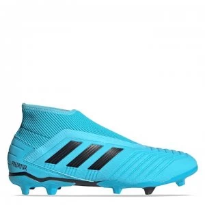 adidas Predator 19.3 Laceless FG Football Boots - Cyan/Black