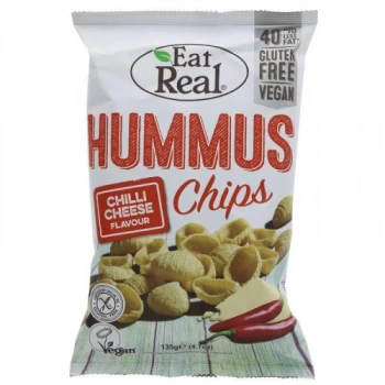 Eat Real Hummus Chips - Chilli Cheese - 135g x 10