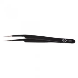 CK Precision ESD Tweezers Oblique Fine Smooth Tips