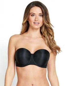 Fantasie Fantasie Underwired Moulded Strapless Bra, Black, Size 36, Women