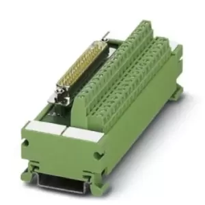 Phoenix Contact, 25 Pole D-sub Connector, Female Interface Module, DIN Rail Mount