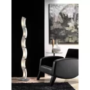 Duna GU10 6-Light L1 / SGU10 Floor Lamp, Polished Chrome / White Arylic