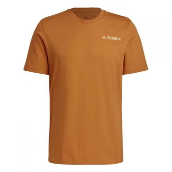 adidas Terrex Mountain Graphic T-Shirt Mens - Mesa