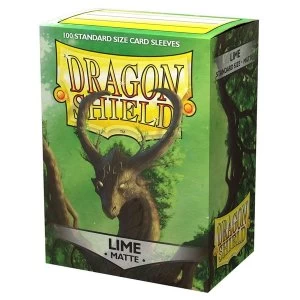 Dragon Shield Lime Matte Card Sleeves - 100 Sleeves