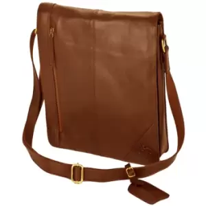 Narrow Messenger Bag (One size) (Tan) - Eastern Counties Leather