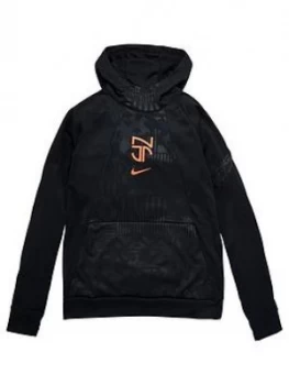 Boys, Nike Youth Academy Neymar Jnr Overhead Hoodie - Black, Size L