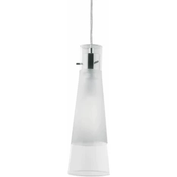 Ideal Lux Lighting - Ideal Lux Kuky - 1 Light Ceiling Pendant Chrome, E27