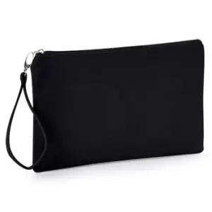 Westford Mill Canvas Wristlet Pouch (26 x 17cm) (Black)