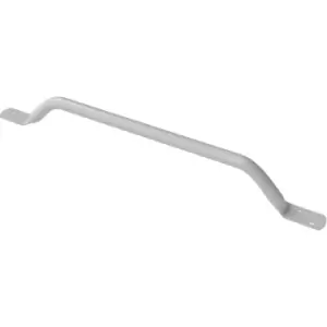 Nymas NymaPRO Flat End Steel Grab Rail 710mm Length - White