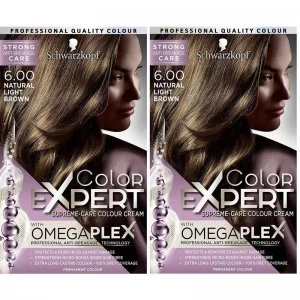 Schwarzkopf Colour Expert Hair Dye in Natural Light Brown Duo Pack