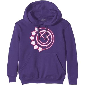 Blink-182 - Six Arrow Smiley Unisex XX-Large Hoodie - Purple