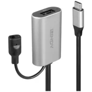 LINDY USB cable USB 3.2 1st Gen (USB 3.0 / USB 3.1 1st Gen) USB-C plug, USB-A socket 5m Black, Grey 43270