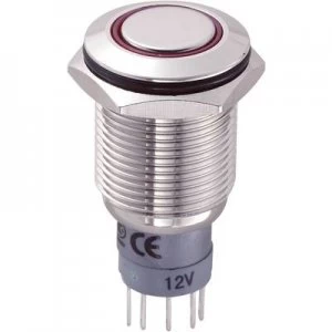 TRU COMPONENTS LAS2GQF 11ZER12VNP Tamper proof pushbutton 250 V AC 3 A 1 x OnOn IP67 latch