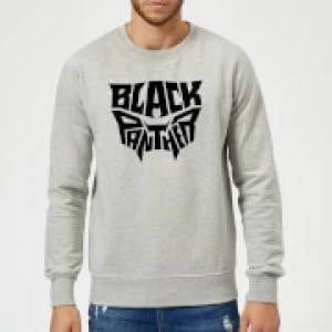 Black Panther Emblem Sweatshirt - Grey - M