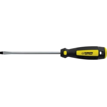 Tri-line Flat Head Screwdriver, 8.0MM Flared Tip, 150MM Blade - Yamoto