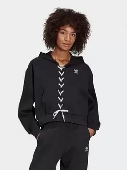 adidas Originals Always Original Laced Hoodie - Black, Size 36, Women