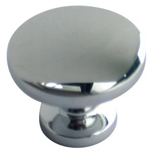 BQ Chrome Effect Round Furniture Knob Pack of 6