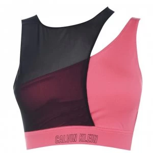 Calvin Klein Performance Medium Support Sports Bra - 607 Claret Red