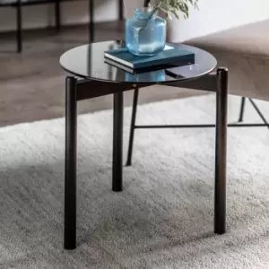 Hays Side Table, Glass Black