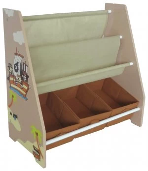 Kiddi Style Pirate Themed Flat Book Shelf