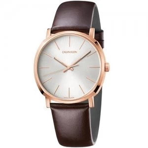 Calvin Klein Mens Posh Rose Gold Plated Watch - K8Q316G6