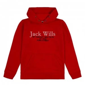 Jack Wills Script Hooded Hoodie - Tigerlilly