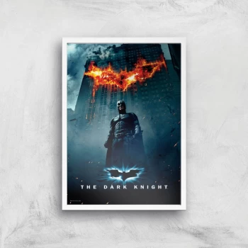 The Dark Knight Giclee Art Print - A3 - White Frame