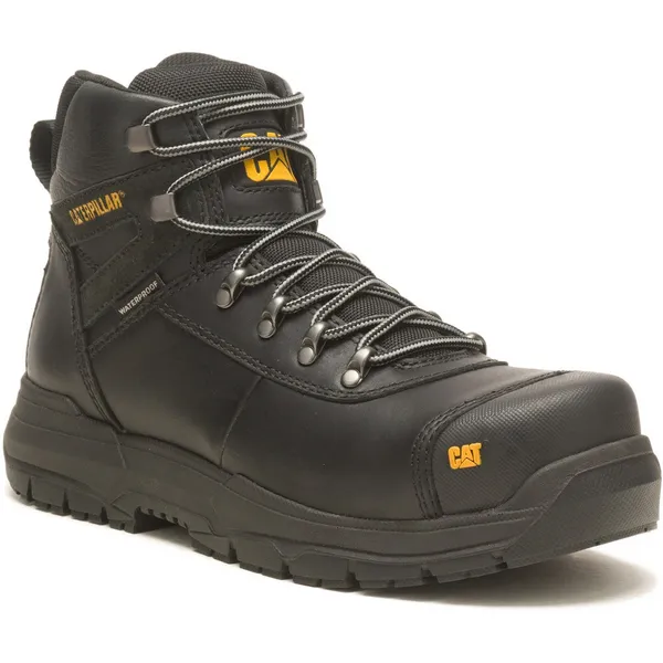 CAT Workwear Mens Pneumatic 2.0 Waterproof Safety Boots UK Size 6 (EU 40) Black CAT907-BLACK-6