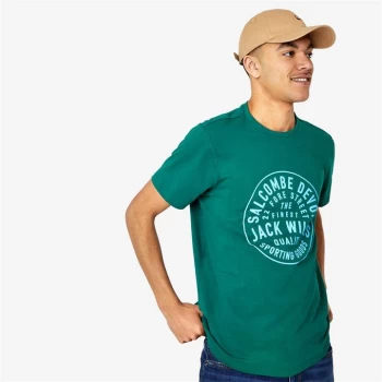 Jack Wills Cornhill Logo T-Shirt - Ivy