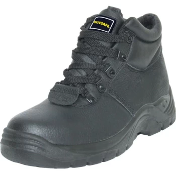 SSF01 Mens Size 11 Black Safety Boots - Sitesafe