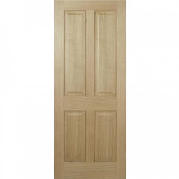 LPD Regency 4 Panel Fully Finished Oak Internal FD30 Fire Door - 1981mm x 838mm (78 inch x 33 inch)