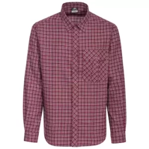 Trespass Mens Snyper Check Shirt (M) (Red Check)