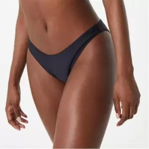 Jack Wills Eco High Rise Tanga Bikini Bottoms - Black