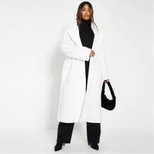 I Saw It First Belted Formal Coat - White