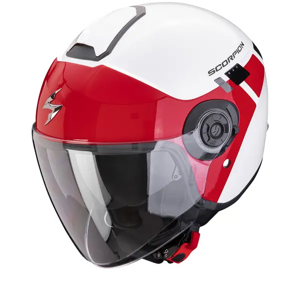 Scorpion Exo-City II Mall White-Red Jet Helmet XL