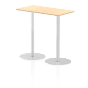 Italia Poseur Table Rectangle 1200/600 Top 1145 High Maple