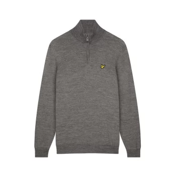 Lyle and Scott Golf Zip Top - Grey