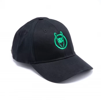 Marvel Loki Logo Baseball Cap - Black