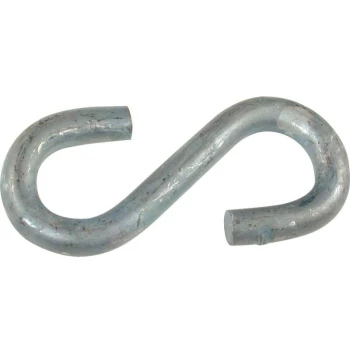 80MM X 8MM S-hook BZP-Electro Galvanised (Pk-5) - Matlock