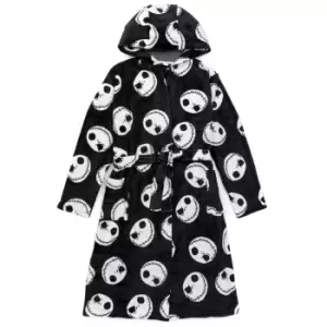 Nightmare Before Christmas Mens Jack Skellington Dressing Gown (L) (Black/White)