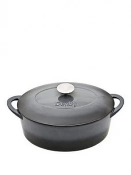 Denby Halo 28Cm Cast Iron Oval Casserole Pot