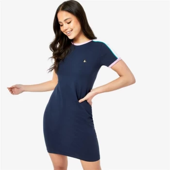 Jack Wills Harlech Ringer Dress - Navy CS